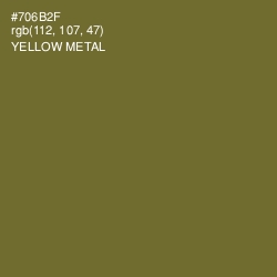 #706B2F - Yellow Metal Color Image